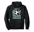 Just Who Loves Soccer Funny Hoodie - Fun Novelty Design Unisex - T-Shirt, Sweatshirt, Hoodie