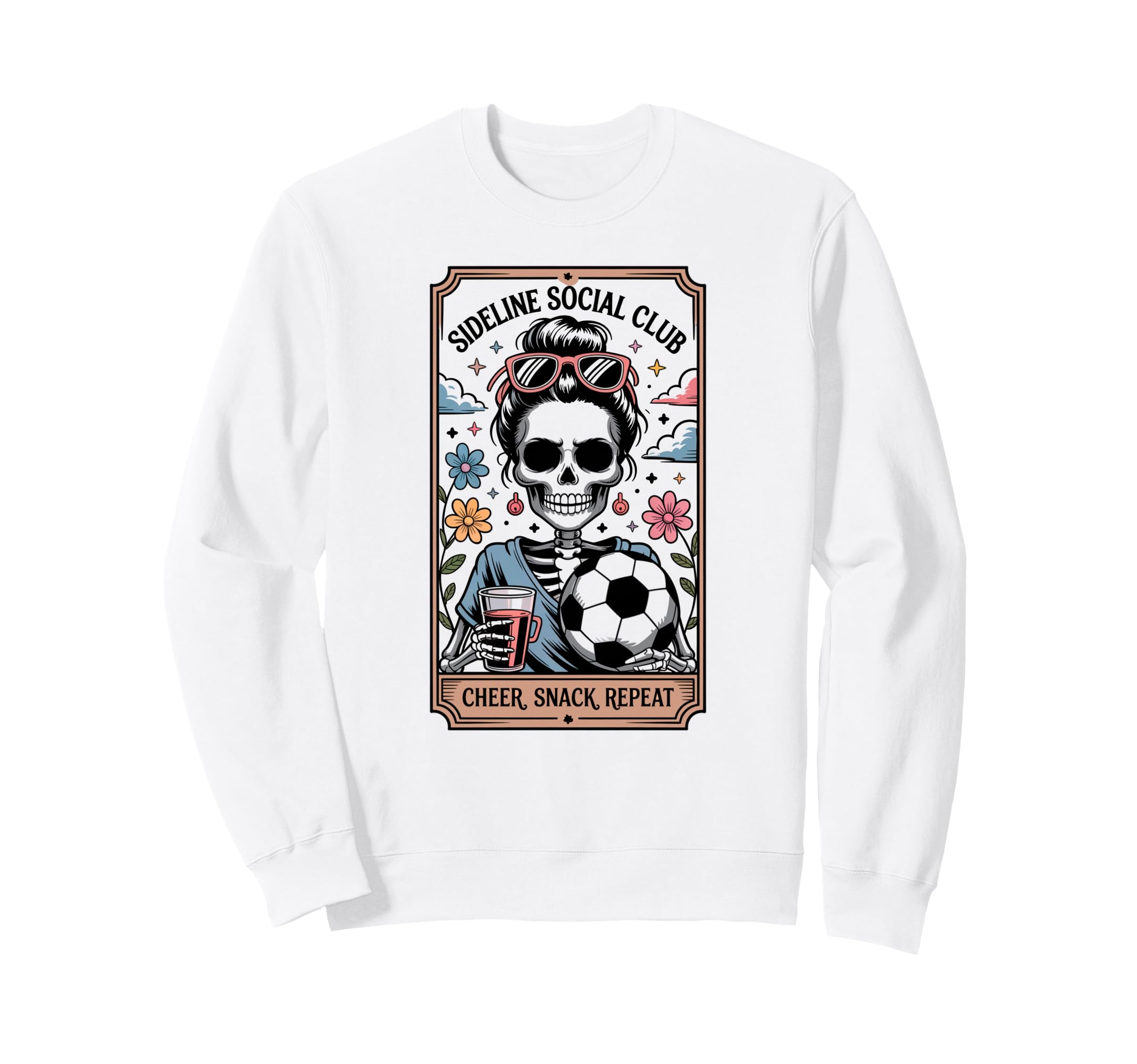 Sideline Social Club Soccer Mom Sweatshirt - Fun Novelty Design Unisex - T-Shirt, Sweatshirt, Hoodie