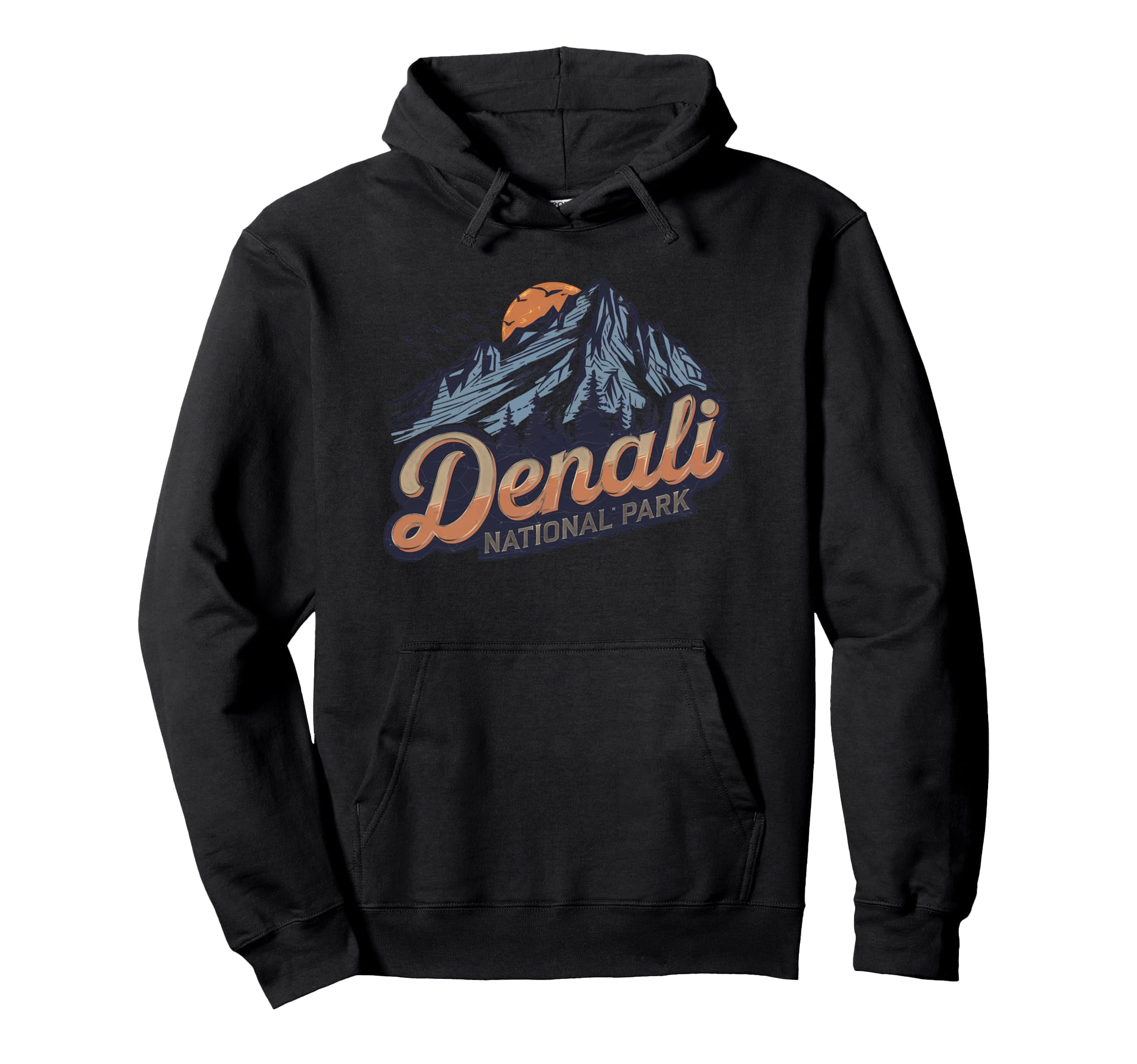 Denali Est 1917 Alaska National Park Hoodie - Minimalist Print Unisex - T-Shirt, Sweatshirt, Hoodie