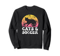 Funny Cats Soccer Hobby Sweatshirt - Unique Graphic for Adults - T-Shirt, Sweatshirt, Hoodie