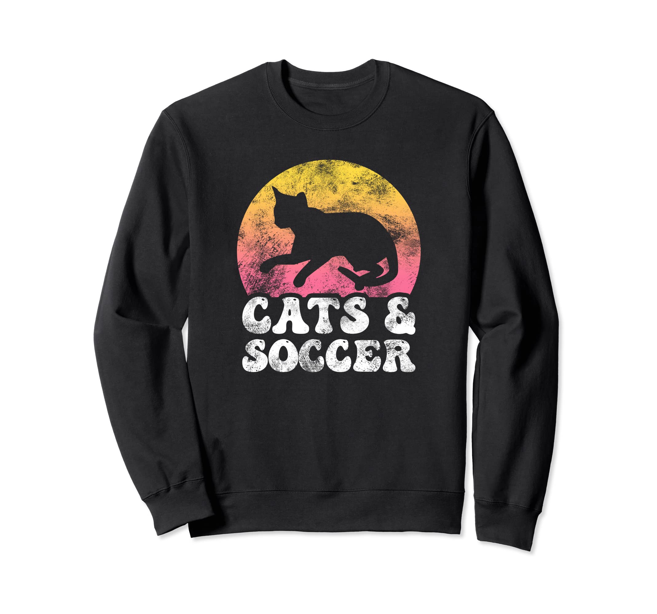 Funny Cats Soccer Hobby Sweatshirt - Unique Graphic for Adults - T-Shirt, Sweatshirt, Hoodie