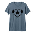 Soccer Heart Funny Soccer Player Mom T-Shirt - Casual Everyday Wear Unisex - T-Shirt, Sweatshirt, Hoodie