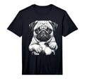 Fans Ball Mascot Black And White Dog T-Shirt - Novelty Apparel Men Women - T-Shirt, Sweatshirt, Hoodie