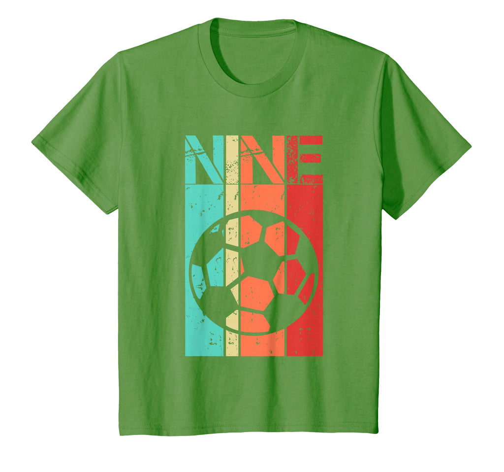 9 Year Old Soccer Birthday Ninth 9Th T-Shirt - Minimalist Print Men Women - T-Shirt, Sweatshirt, Hoodie