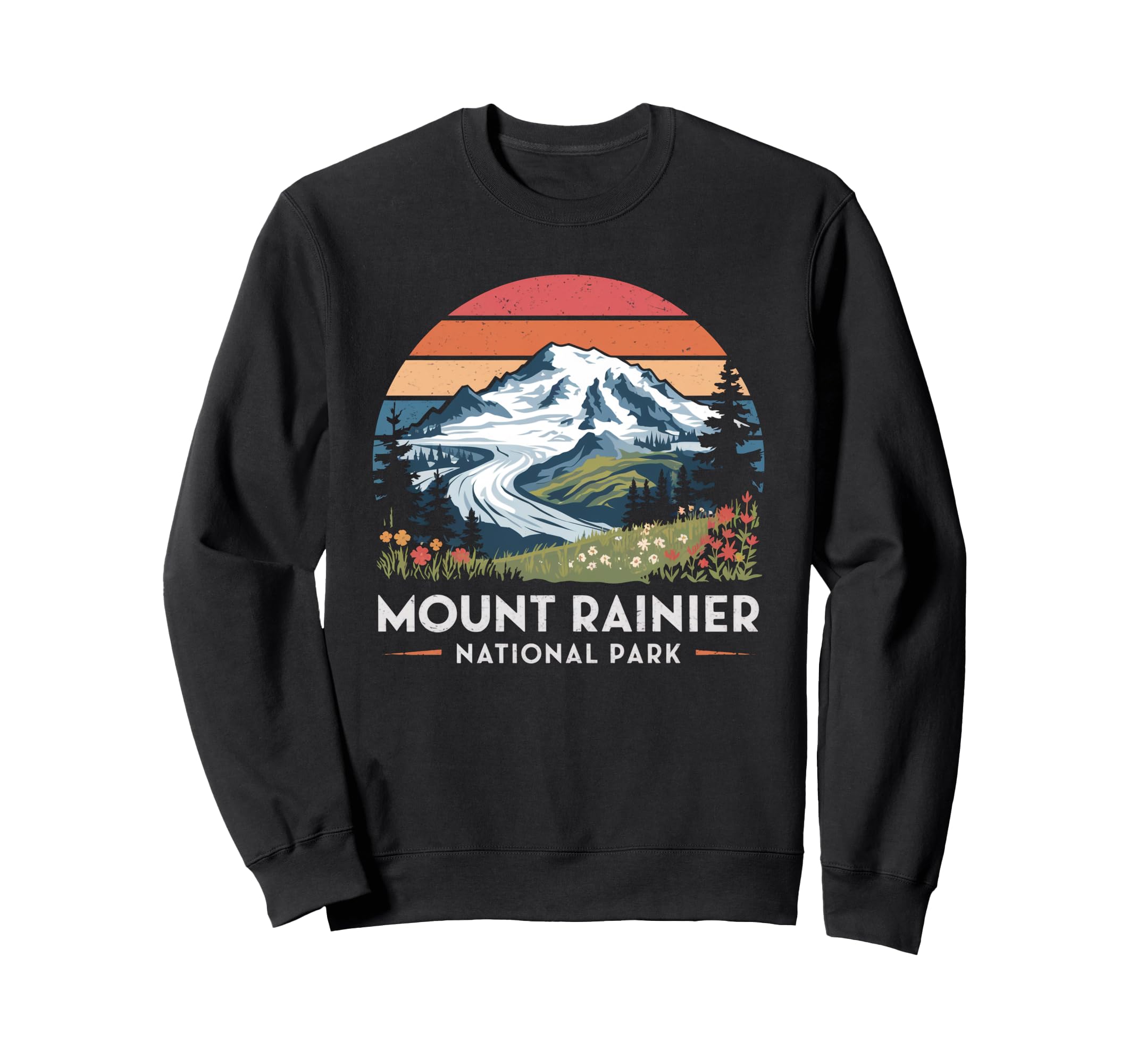 Mount Rainier National Park Washington Sweatshirt - Trendy Graphic Unisex - T-Shirt, Sweatshirt, Hoodie