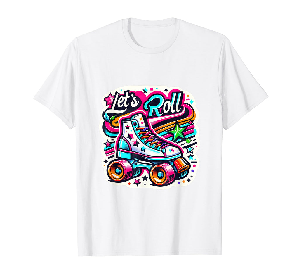 70S 80S Roller Disco Skating Skate T-Shirt - Streetwear Style Unisex - T-Shirt, Sweatshirt, Hoodie