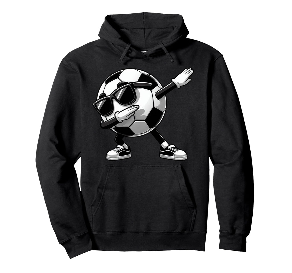 Dabbing Soccer Ball Soccer Sports Hoodie - Novelty Apparel for Adults - T-Shirt, Sweatshirt, Hoodie