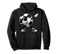 Dabbing Soccer Ball Soccer Sports Hoodie - Novelty Apparel for Adults - T-Shirt, Sweatshirt, Hoodie