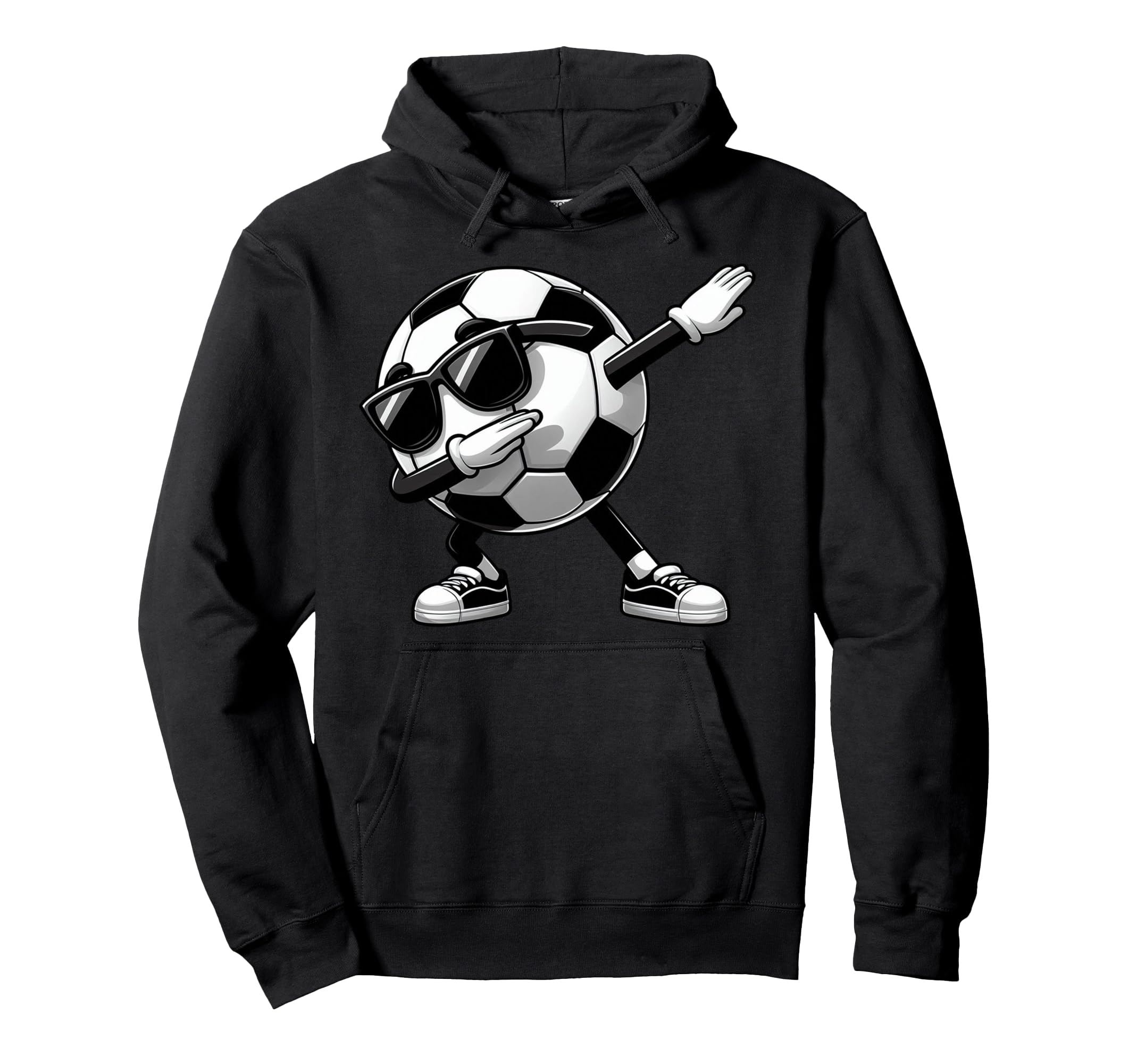 Dabbing Soccer Ball Soccer Sports Hoodie - Novelty Apparel for Adults - T-Shirt, Sweatshirt, Hoodie