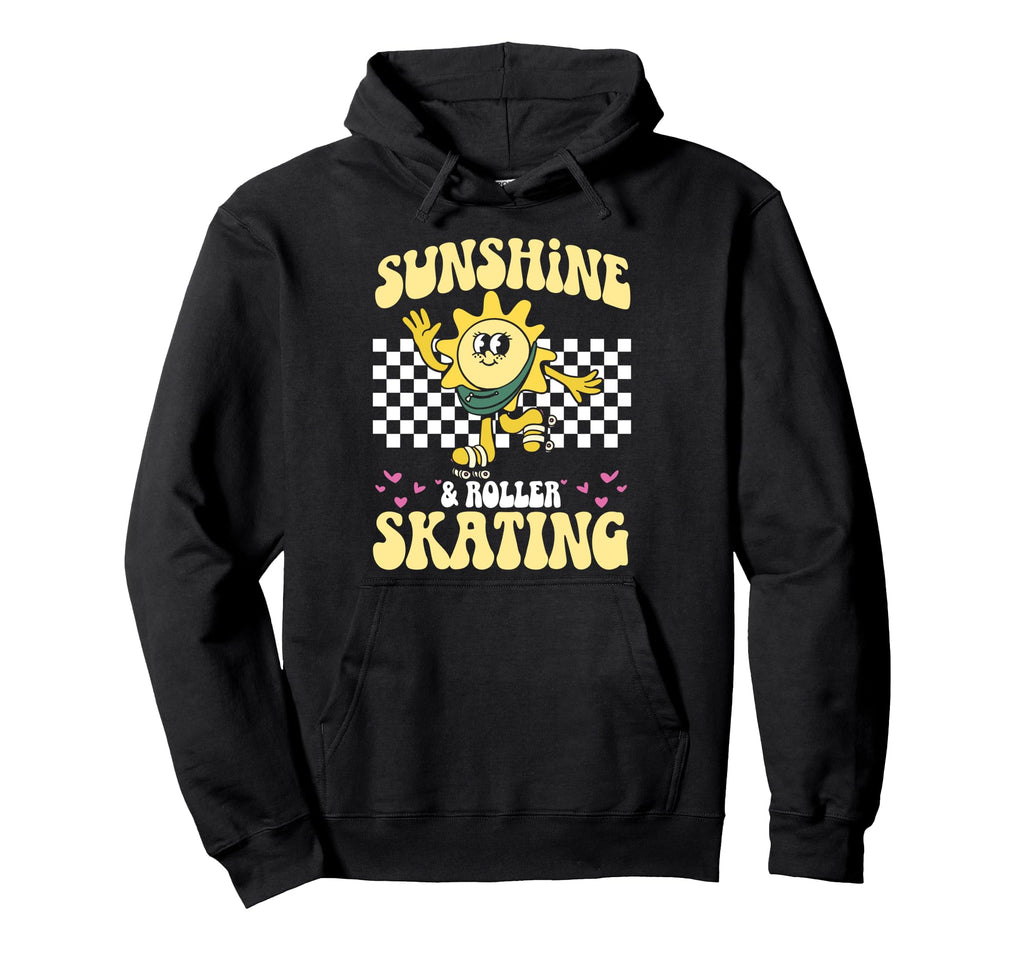Roller Skating Skate 1970S Sunshine Hoodie - Trendy Graphic Men Women - T-Shirt, Sweatshirt, Hoodie