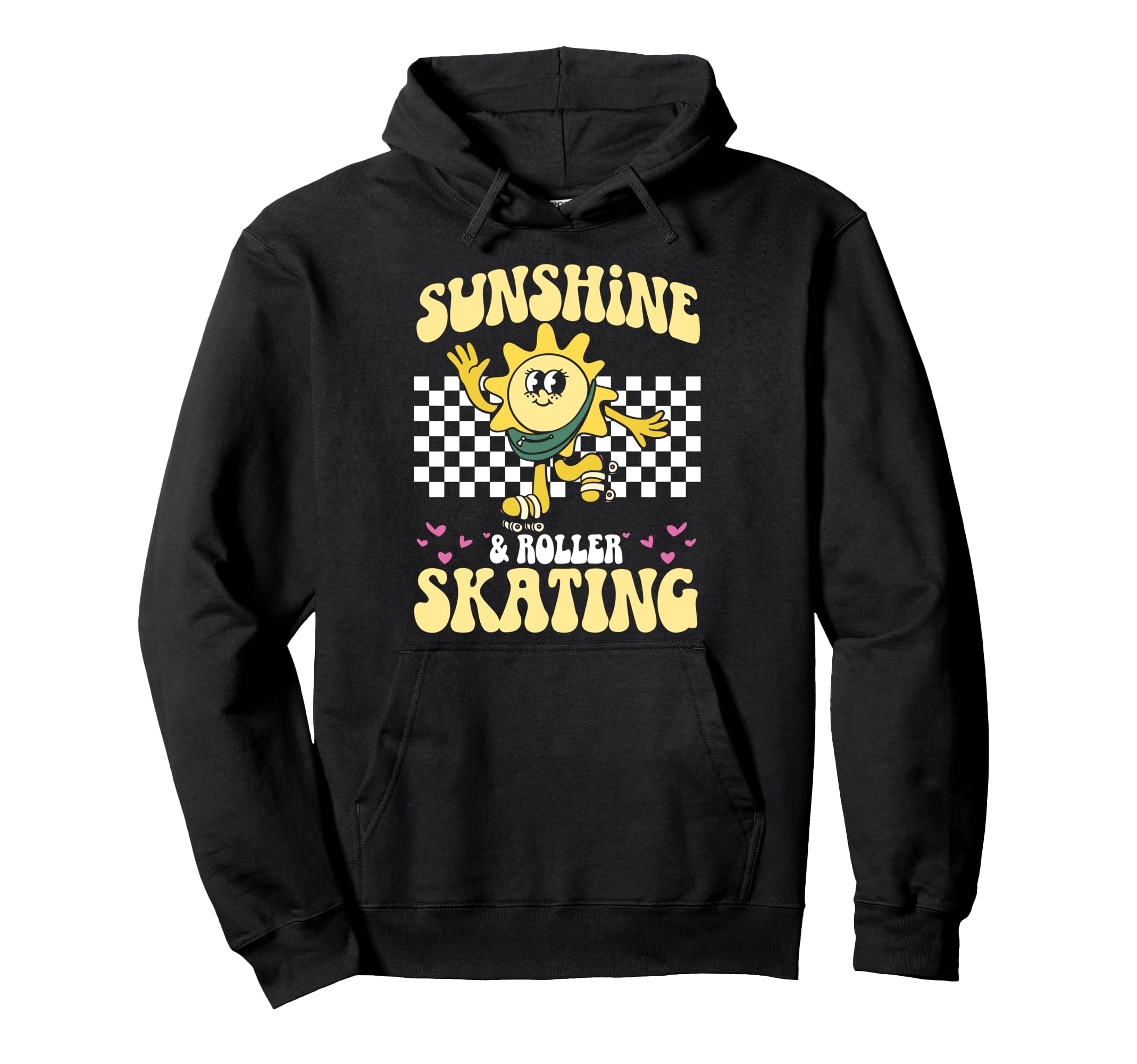Roller Skating Skate 1970S Sunshine Hoodie - Trendy Graphic Men Women - T-Shirt, Sweatshirt, Hoodie