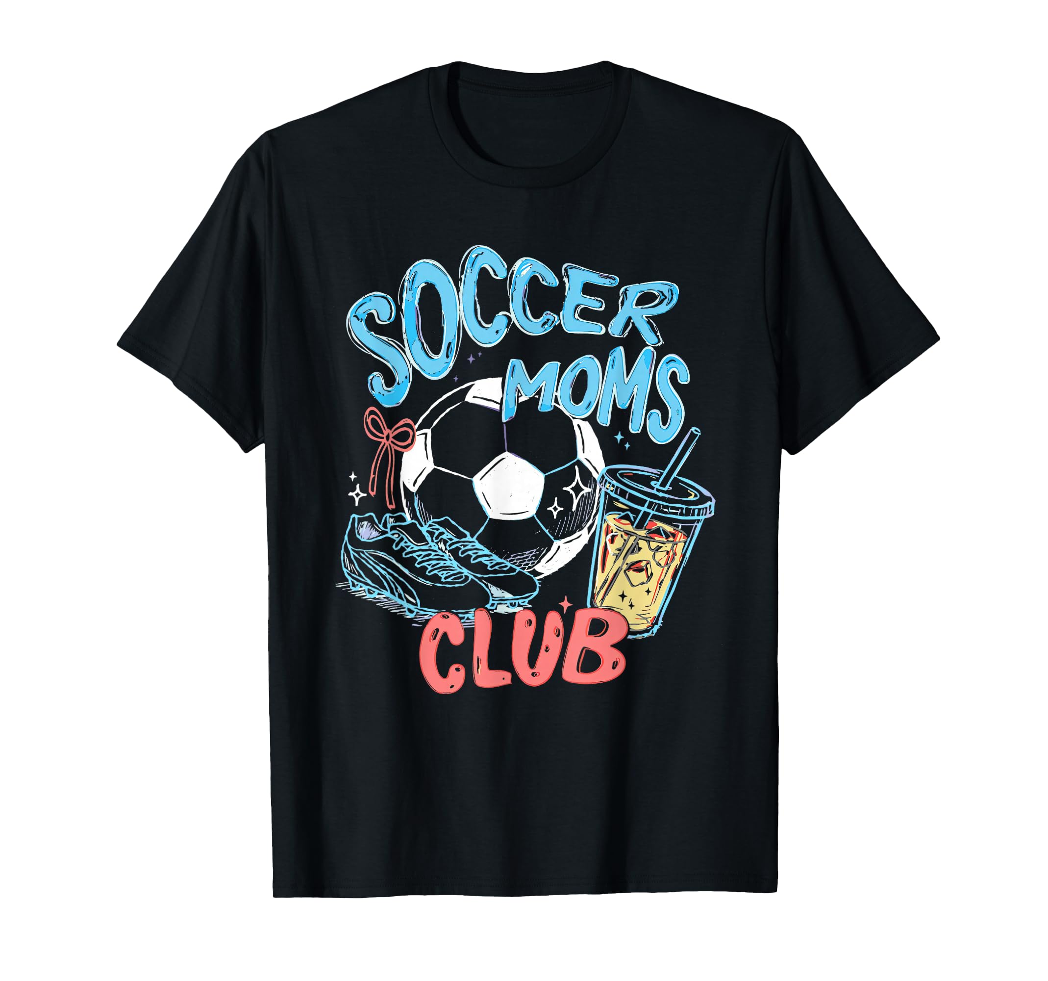 Soccer Moms Club Game Day Sports T-Shirt - Custom Art Print for Adults - T-Shirt, Sweatshirt, Hoodie