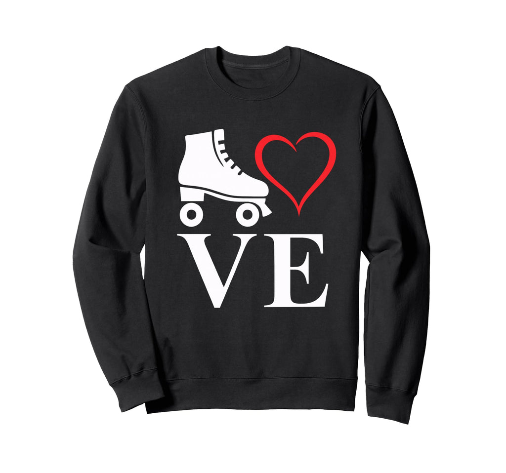 I Love Roller Skating 70S 80S Roller Sweatshirt - Minimalist Print Unisex - T-Shirt, Sweatshirt, Hoodie