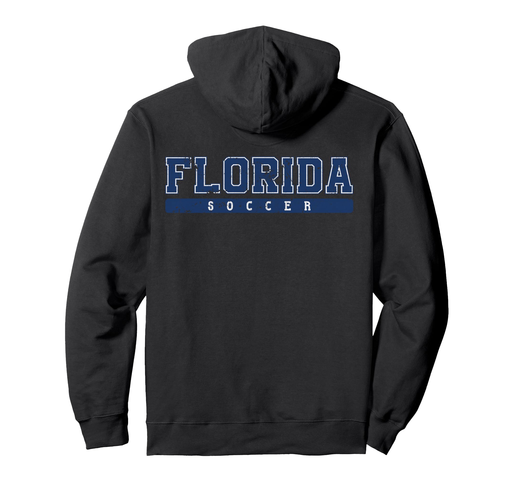 Florida Soccer Blue Text Hoodie - Casual Everyday Wear Men Women - T-Shirt, Sweatshirt, Hoodie
