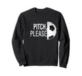 Pitch Please Soccer Football Goal Sweatshirt - Minimalist Print for Adults - T-Shirt, Sweatshirt, Hoodie