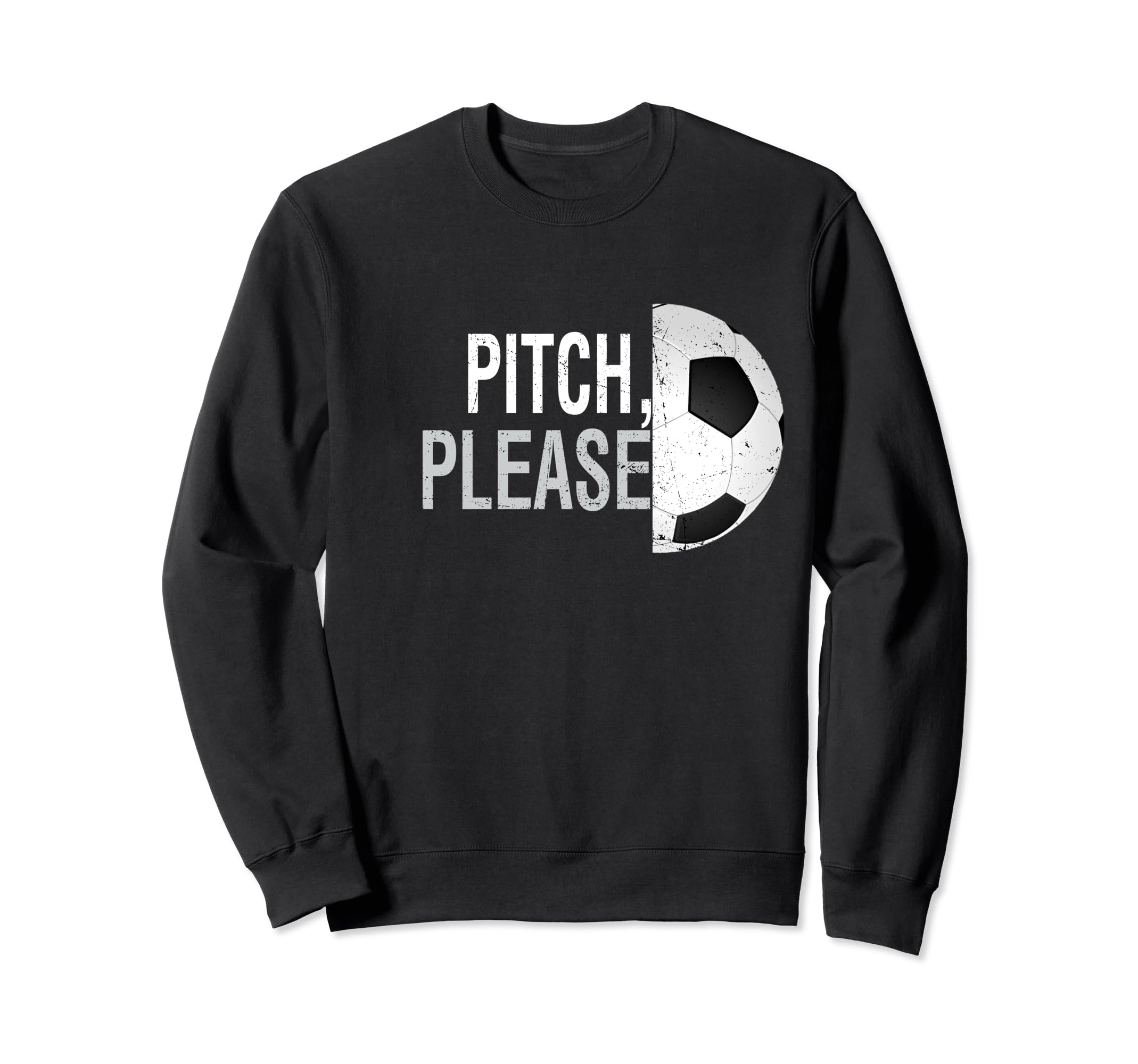 Pitch Please Soccer Football Goal Sweatshirt - Minimalist Print for Adults - T-Shirt, Sweatshirt, Hoodie