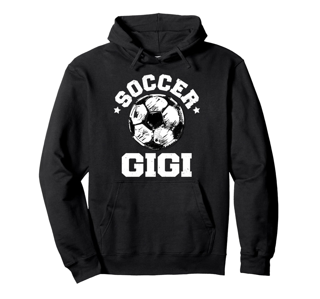 Soccer Gigi Soccer Ball Distressed Hoodie - Fun Novelty Design for Adults - T-Shirt, Sweatshirt, Hoodie