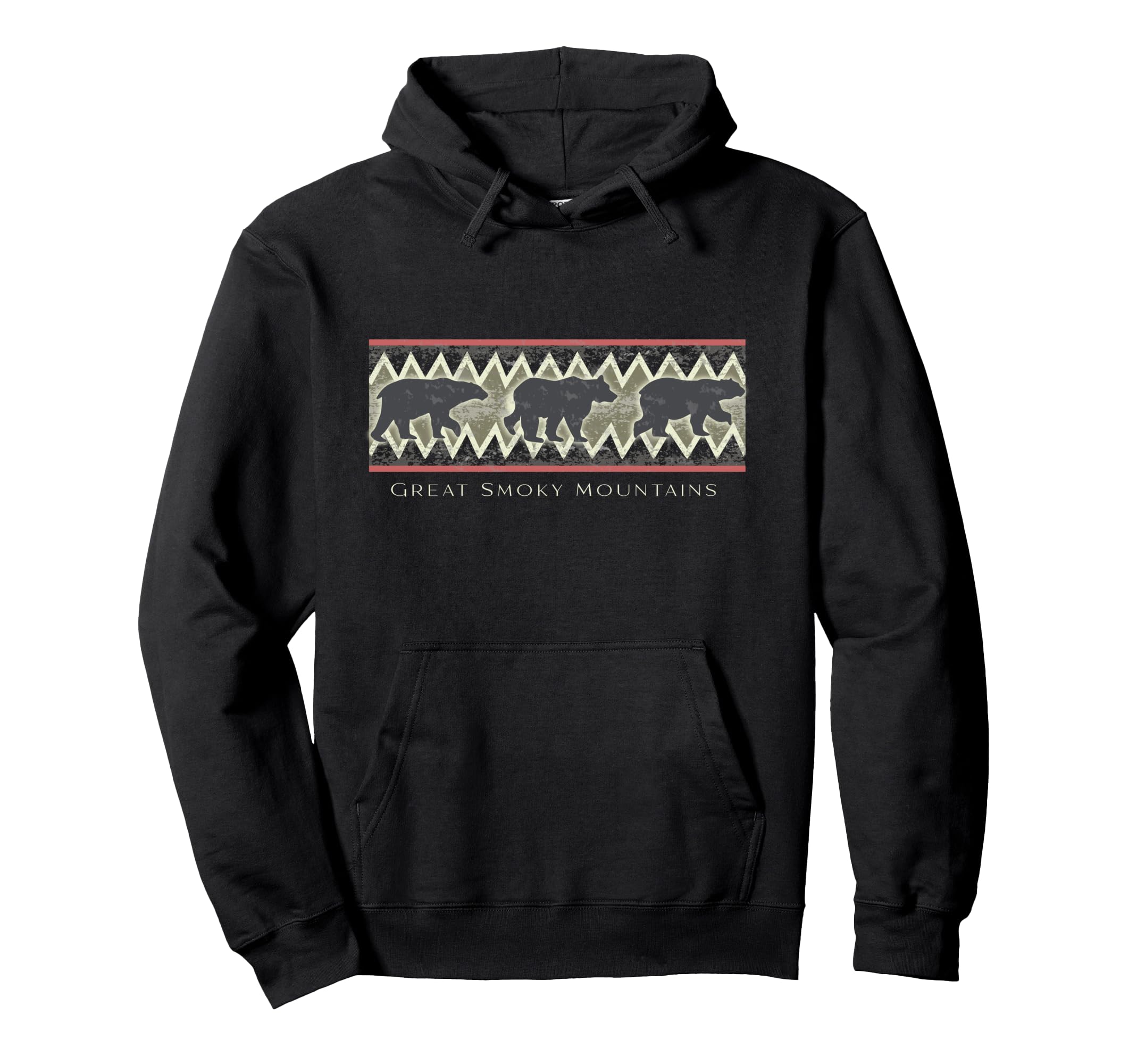Great Smoky Mountains National Park Bear Hoodie - Graphic Print Unisex - T-Shirt, Sweatshirt, Hoodie