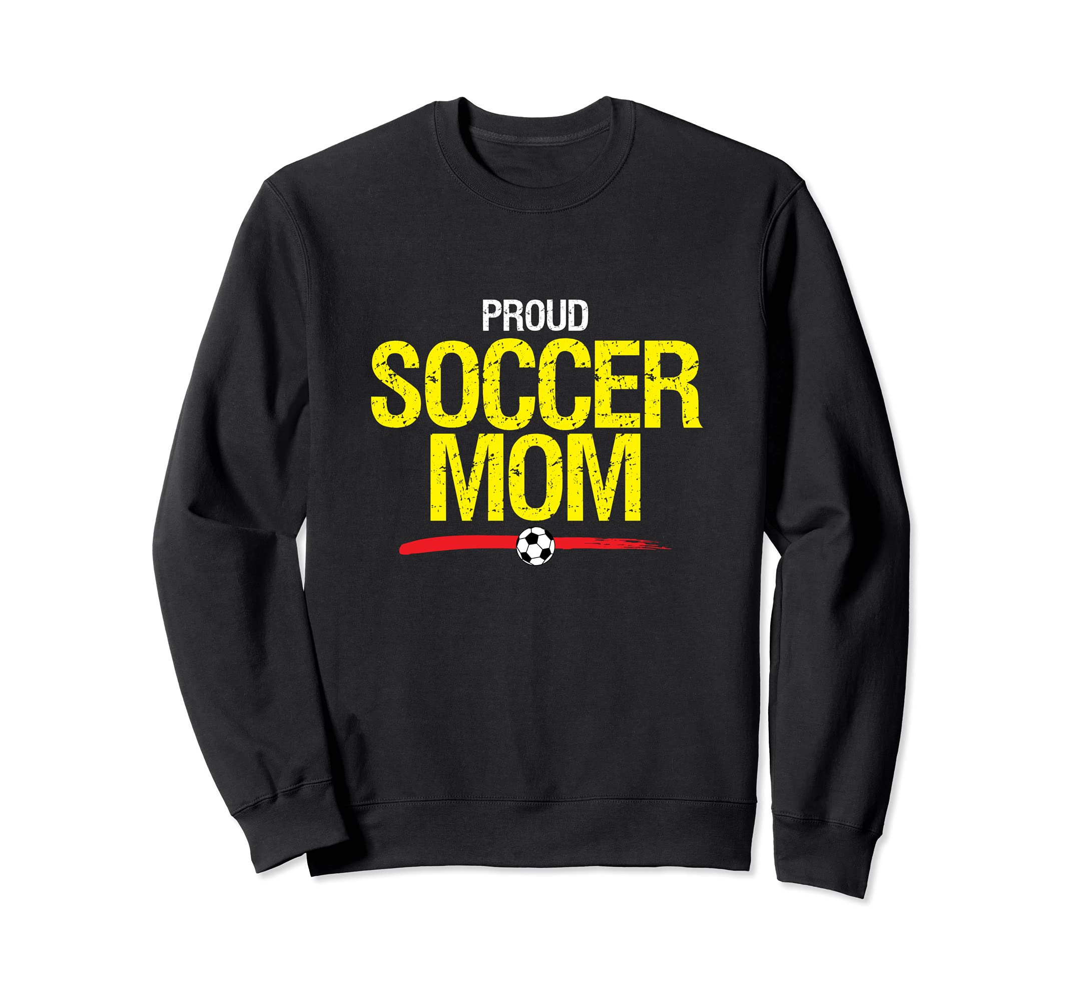 Proud Soccer Mom Soccer Ball Sweatshirt - Minimalist Print Men Women - T-Shirt, Sweatshirt, Hoodie