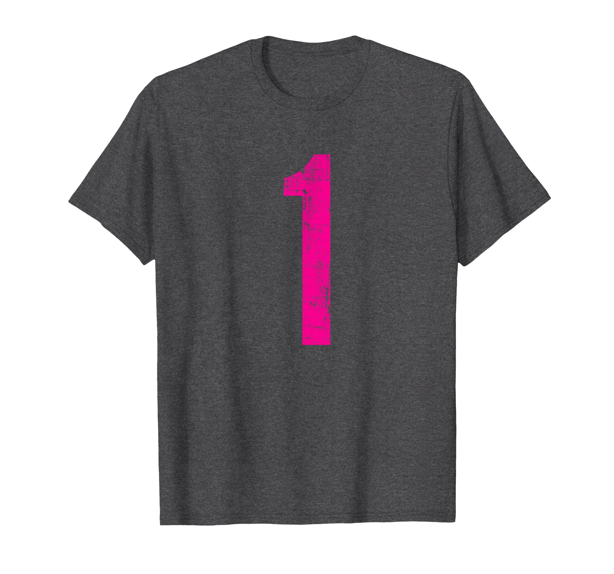 Number 1 One Distressed Sport Team Player T-Shirt - Graphic Print Unisex - T-Shirt, Sweatshirt, Hoodie
