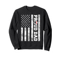 Proud Dad American Flag Funny Soccer Sweatshirt - Graphic Print Men Women - T-Shirt, Sweatshirt, Hoodie