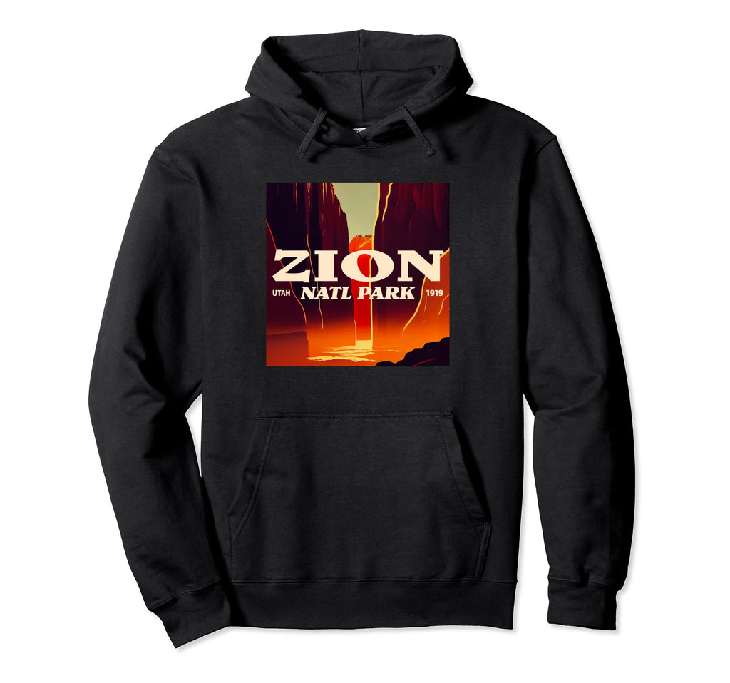 Zion Utah Zion National Park Hoodie - Custom Art Print for Adults - T-Shirt, Sweatshirt, Hoodie