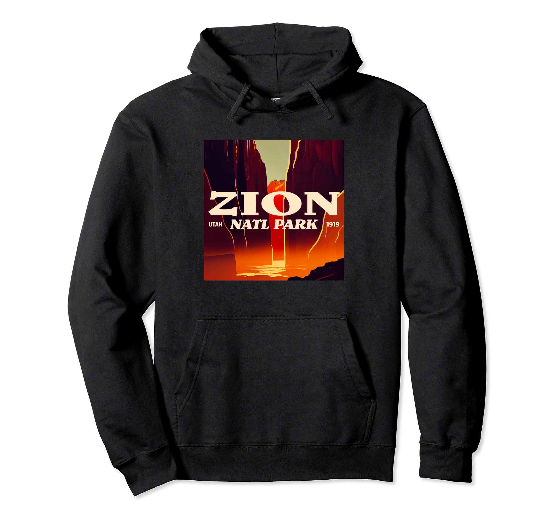Zion Utah Zion National Park Hoodie - Custom Art Print for Adults - T-Shirt, Sweatshirt, Hoodie