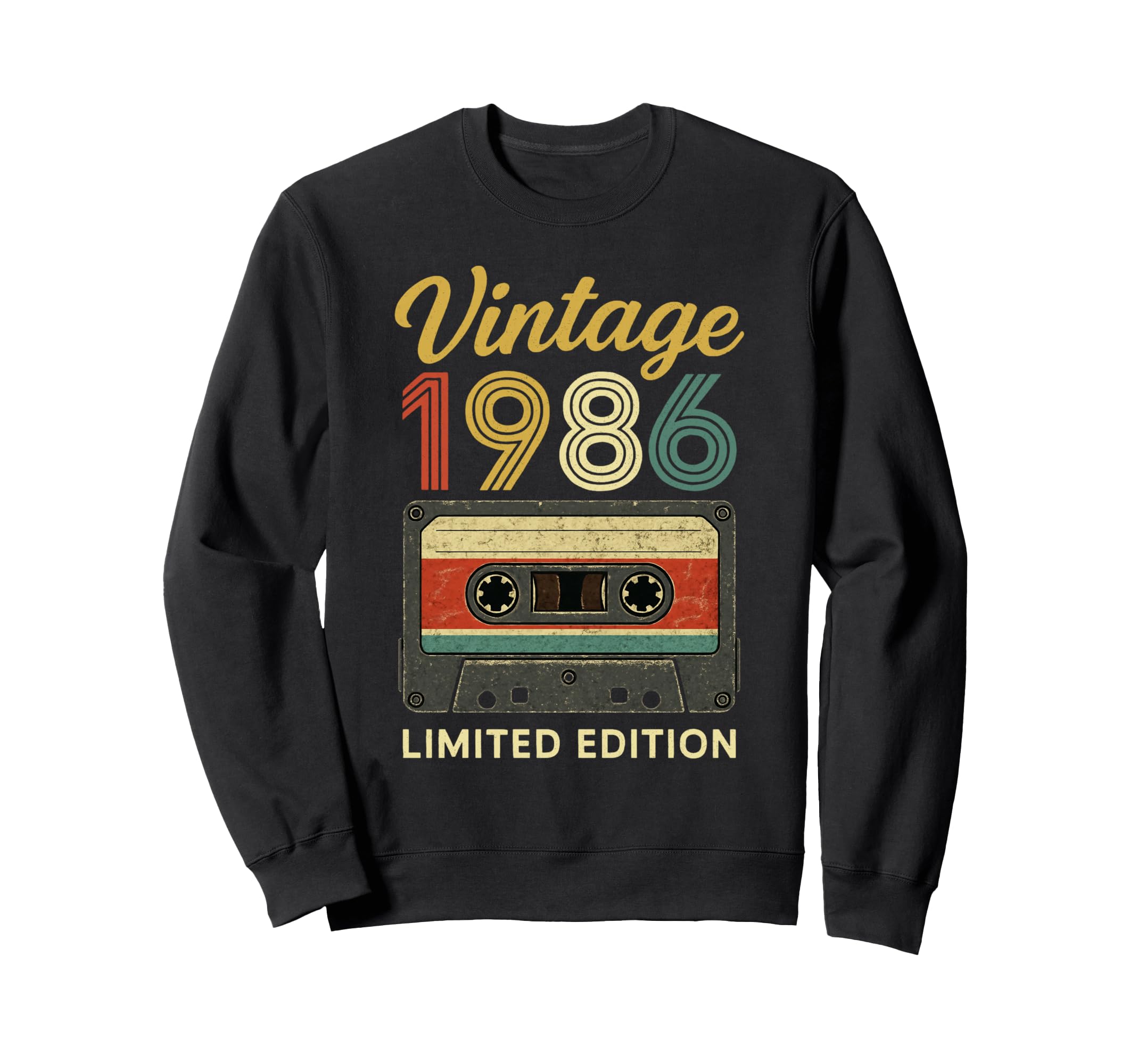 1986 Cassette Tape 40Th Birthday Sweatshirt - Custom Art Print Men Women - T-Shirt, Sweatshirt, Hoodie