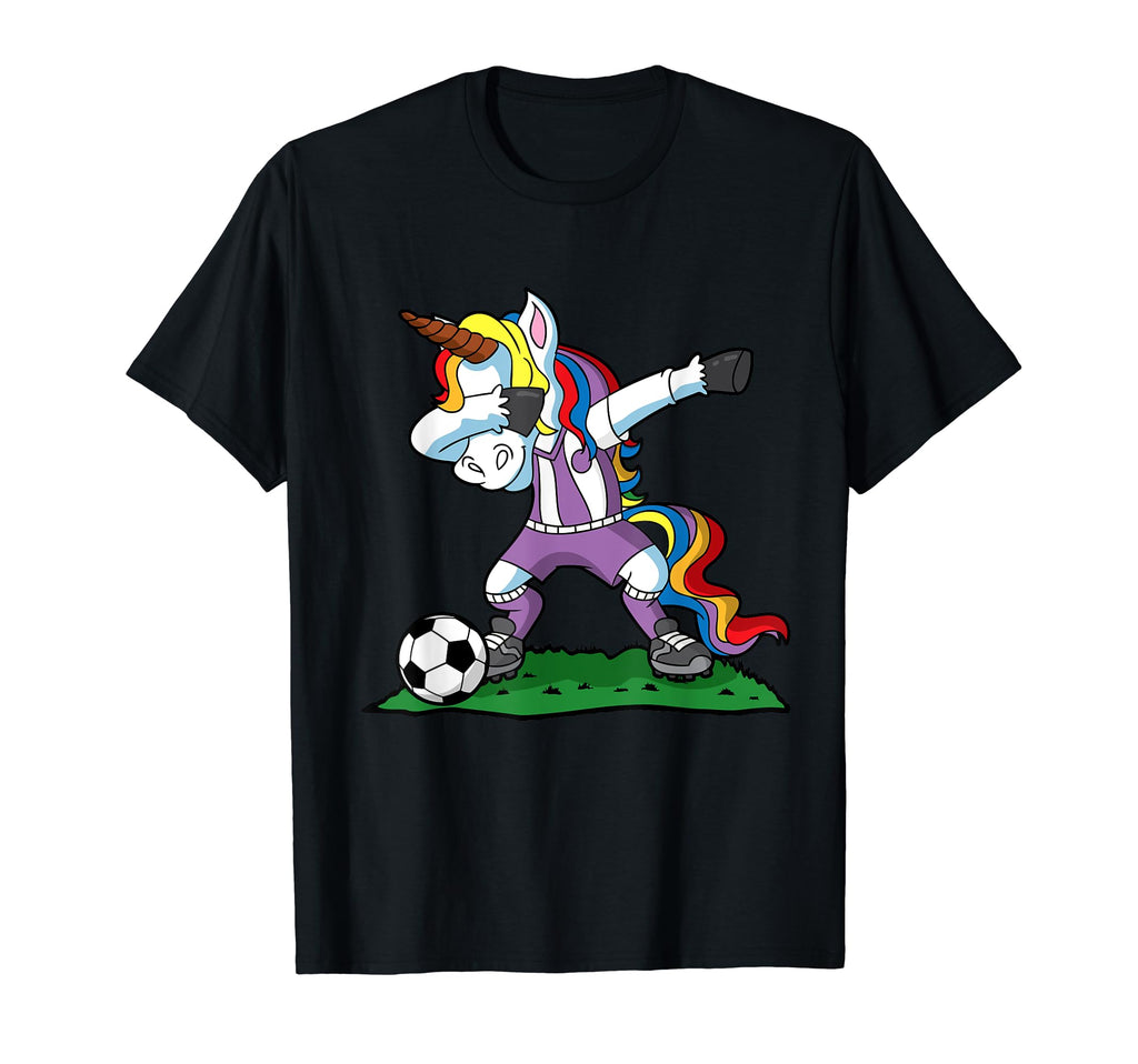 Dabbing Unicorn Soccer Team Coach Gift T-Shirt - Aesthetic Graphic Unisex - T-Shirt, Sweatshirt, Hoodie