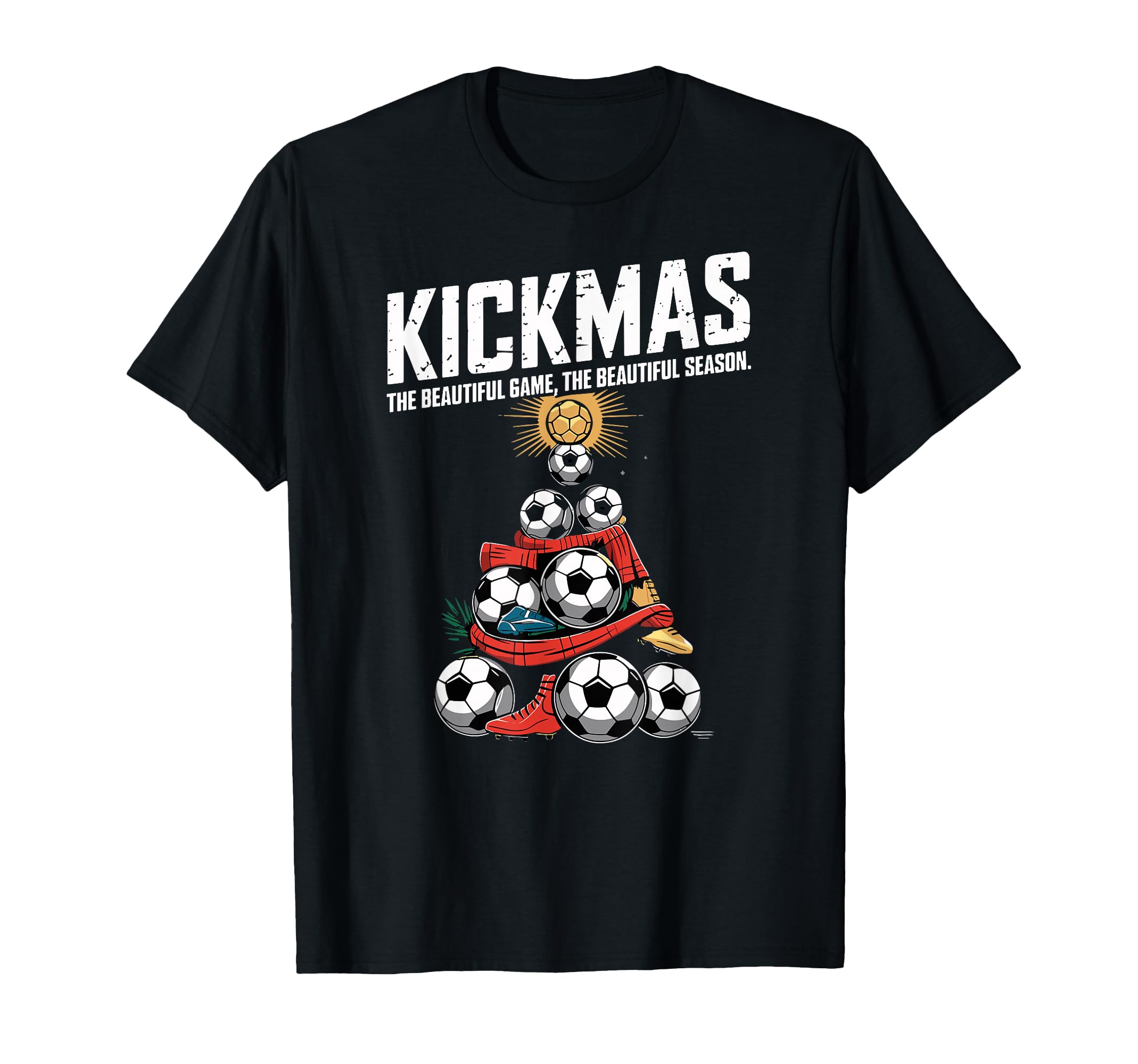 Kickmas Beautiful Game Beautiful Season T-Shirt - Trendy Graphic for Adults - T-Shirt, Sweatshirt, Hoodie