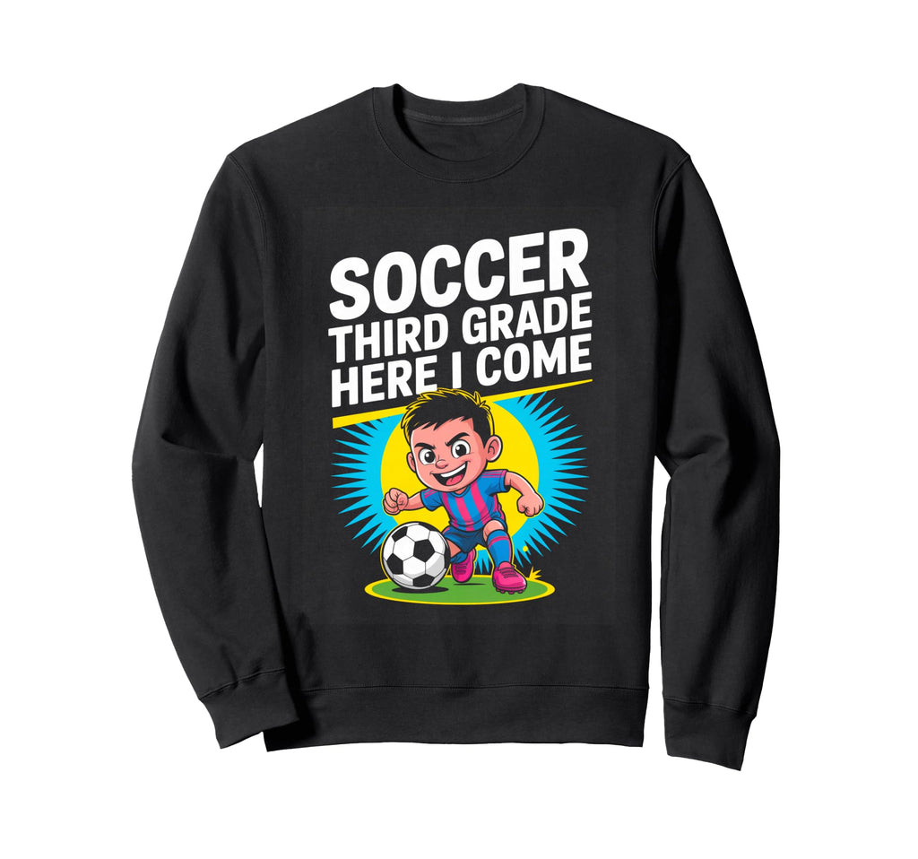 Back To School Soccer Third Sweatshirt - Casual Everyday Wear Men Women - T-Shirt, Sweatshirt, Hoodie