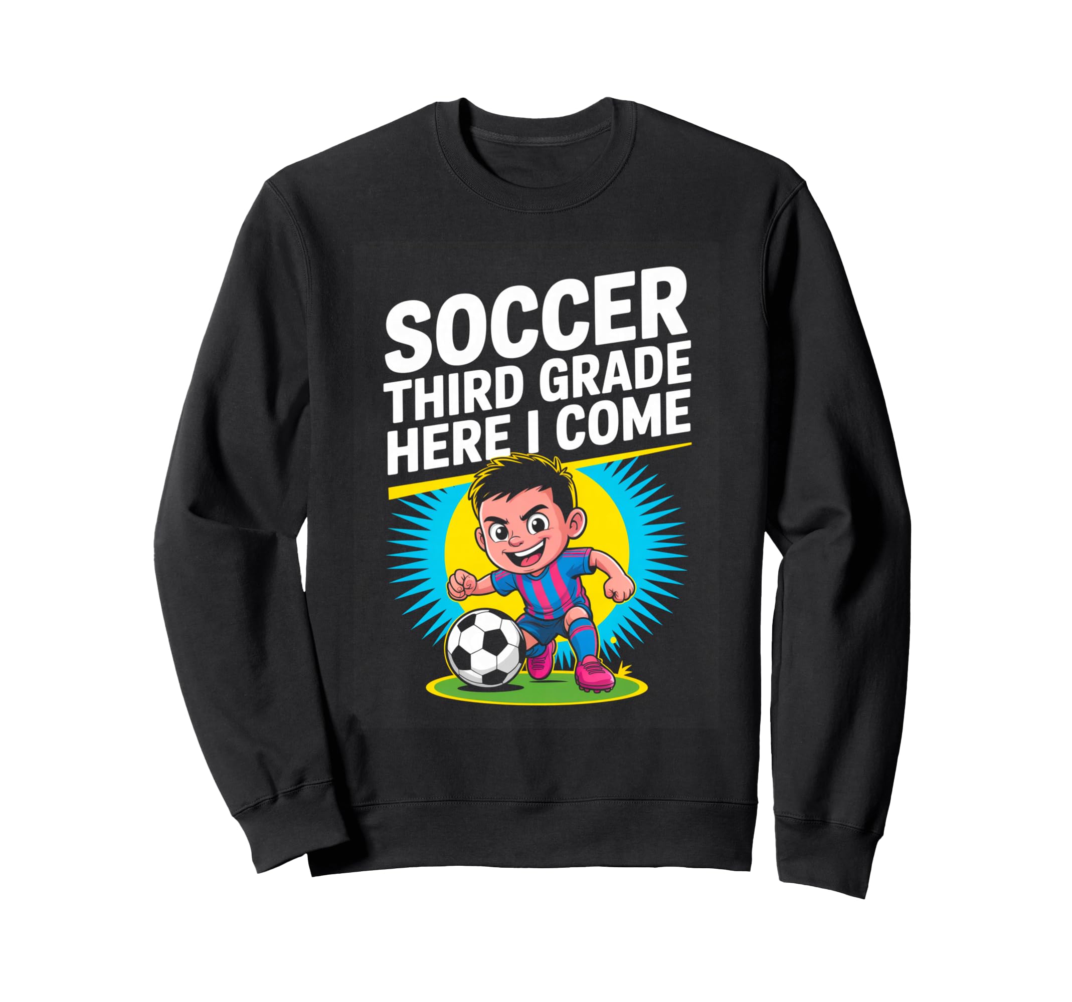 Back To School Soccer Third Sweatshirt - Casual Everyday Wear Men Women - T-Shirt, Sweatshirt, Hoodie