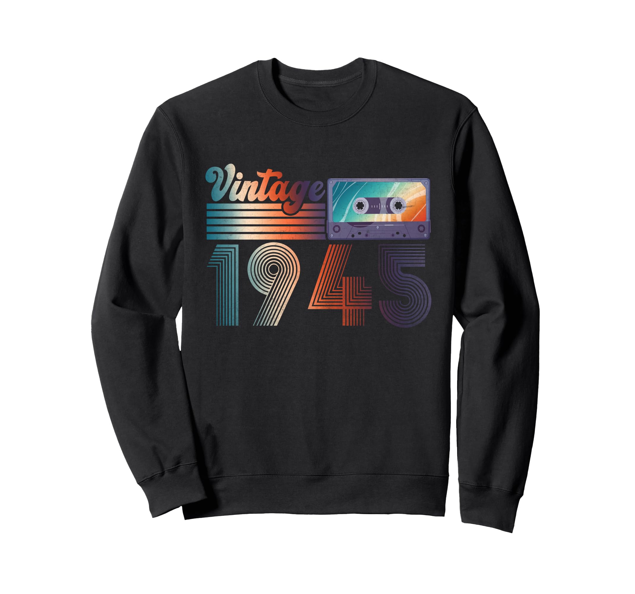 1945 80Th Birthday Gifts 80 Years Old Sweatshirt - Custom Art Print Unisex - T-Shirt, Sweatshirt, Hoodie