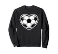 Soccer Heart Player Fan Valentines Sweatshirt - Trendy Graphic for Adults - T-Shirt, Sweatshirt, Hoodie