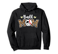 Ball Mom Leopard Baseball Volleyball Hoodie - Streetwear Style Men Women - T-Shirt, Sweatshirt, Hoodie