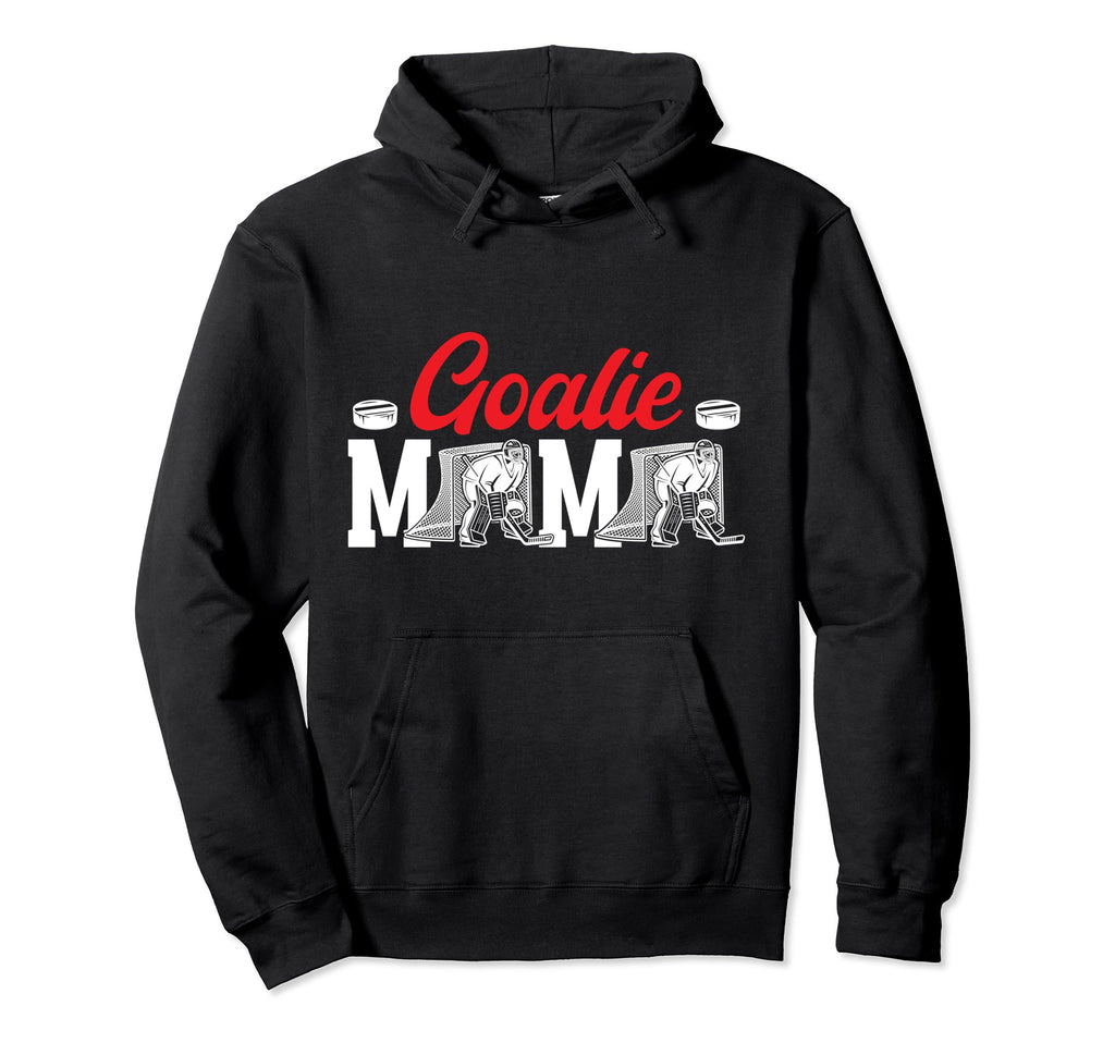 Ice Hockey Goalie Mama Ice Hockey Hoodie - Aesthetic Graphic Unisex - T-Shirt, Sweatshirt, Hoodie