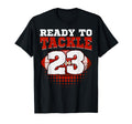 Football 23Rd Birthday Player Tackle T-Shirt - Casual Everyday Wear Unisex - T-Shirt, Sweatshirt, Hoodie