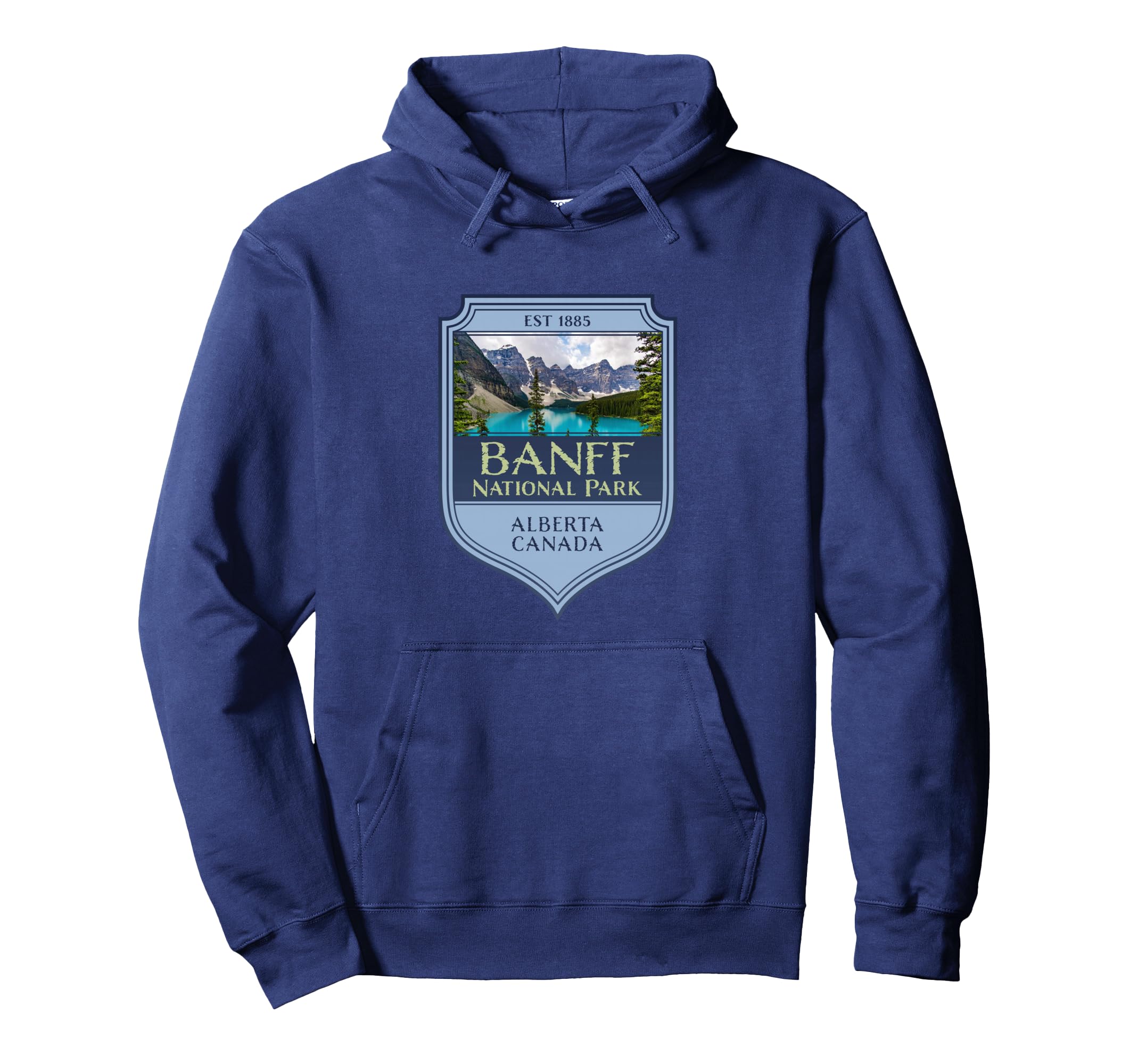 Banff National Park Alberta Ca Souvenir Hoodie - Minimalist Print Men Women - T-Shirt, Sweatshirt, Hoodie