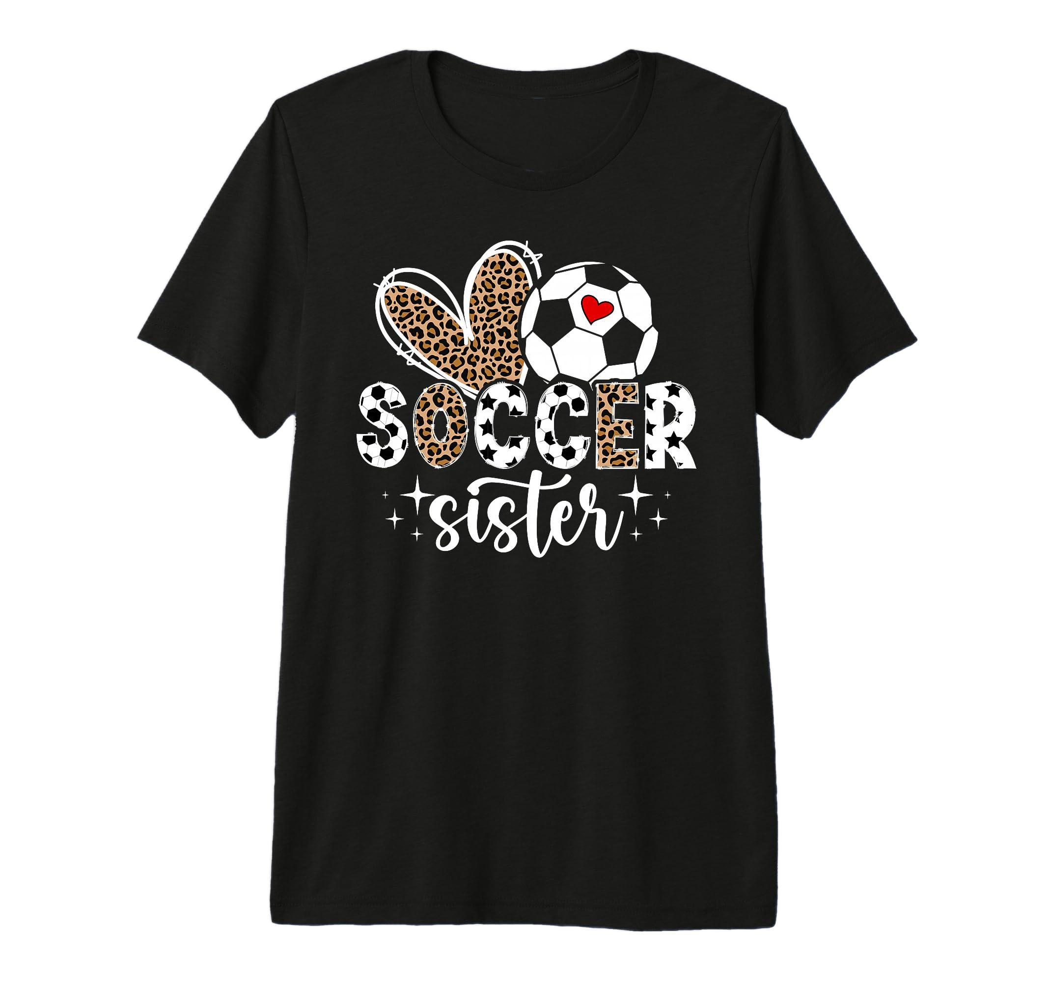 Soccer Sister Soccer Player Heart T-Shirt - Streetwear Style Men Women - T-Shirt, Sweatshirt, Hoodie