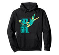 Kick It Like Womens And Soccer Hoodie - Trendy Graphic Unisex - T-Shirt, Sweatshirt, Hoodie
