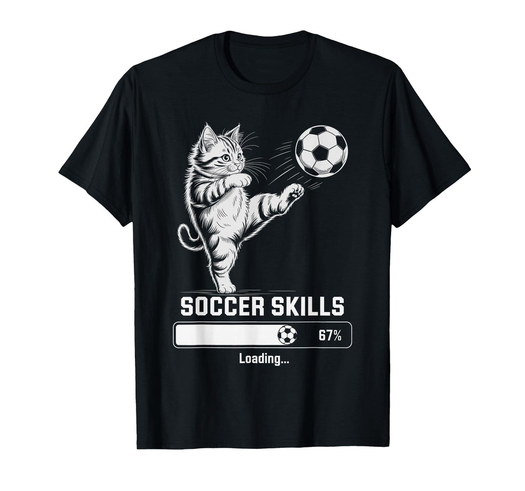 Kawaii Soccer Skills Loading Cat Mom My T-Shirt - Graphic Print Men Women - T-Shirt, Sweatshirt, Hoodie