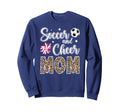 Soccer And Cheer Mom Leopard Sweatshirt - Graphic Print for Adults - T-Shirt, Sweatshirt, Hoodie