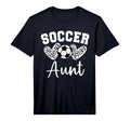 Soccer Aunt Matching Family Soccer T-Shirt - Minimalist Print Men Women - T-Shirt, Sweatshirt, Hoodie