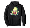 Kawaii Avocado Playing Soccer Football Hoodie - Novelty Apparel Men Women - T-Shirt, Sweatshirt, Hoodie