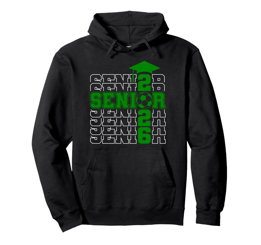 Senior Class 2026 Graduation 2026 Green Hoodie - Fun Novelty Design Unisex - T-Shirt, Sweatshirt, Hoodie
