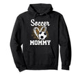 Soccer Mommy Leopard Heart Matching Hoodie - Graphic Print for Adults - T-Shirt, Sweatshirt, Hoodie