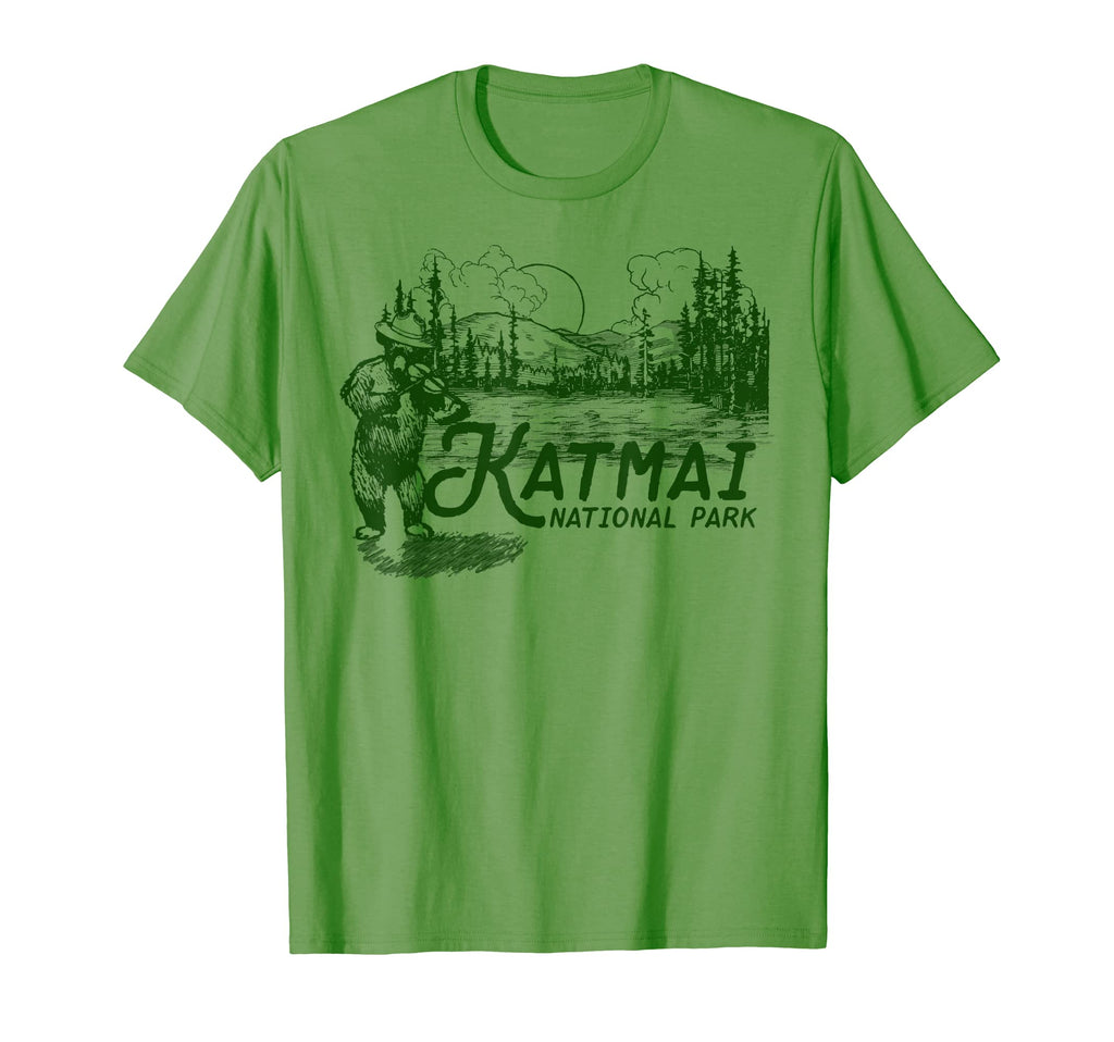 Katmai National Park Alaska Fiddle T-Shirt - Minimalist Print for Adults - T-Shirt, Sweatshirt, Hoodie