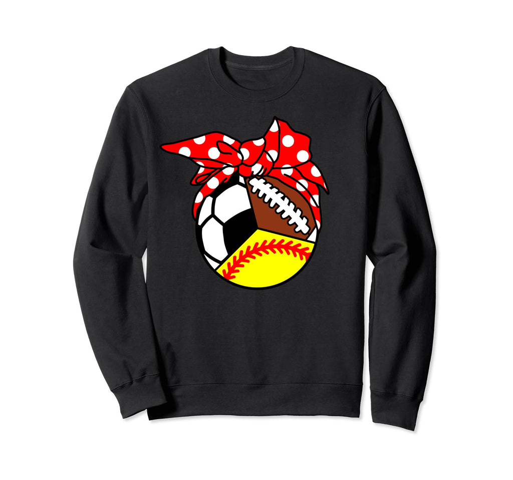 Softball Soccer Football Player Mom Sweatshirt - Custom Art Print Unisex - T-Shirt, Sweatshirt, Hoodie
