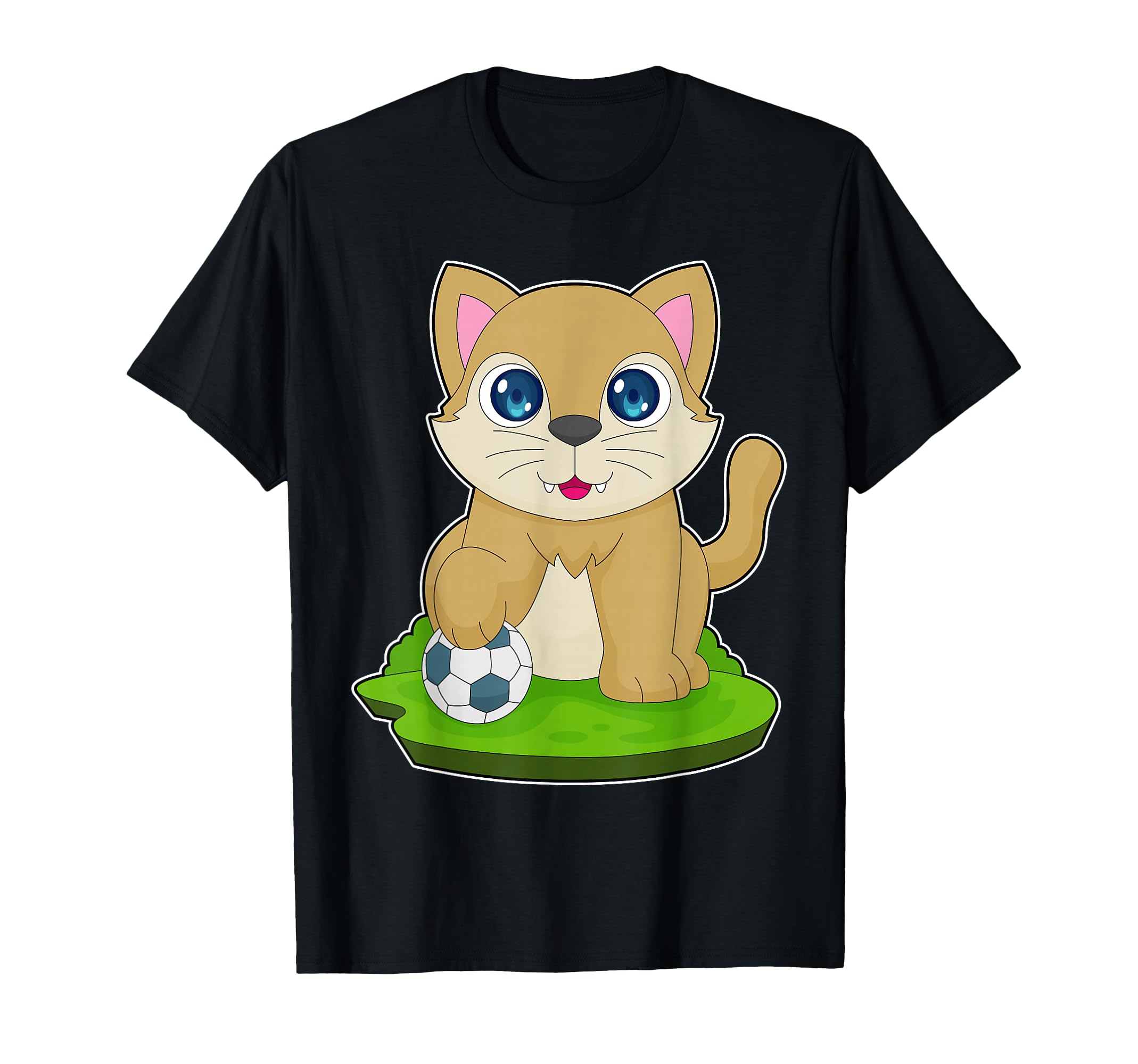 Cat Soccer Player Soccer Sports T-Shirt - Streetwear Style Men Women - T-Shirt, Sweatshirt, Hoodie