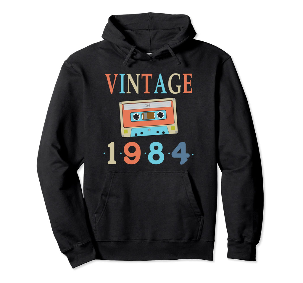 1984 Birthday Gifts 1984 Cassette Tape Hoodie - Novelty Apparel Men Women - T-Shirt, Sweatshirt, Hoodie